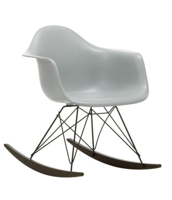 Vitra  Eames Plastic Armchair RE RAR rocking chair dark maple