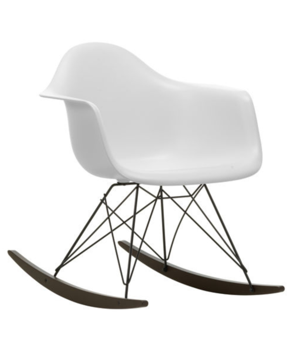 Vitra  Vitra Eames RAR Schommelstoel, zwart - esdoorn donker onderstel