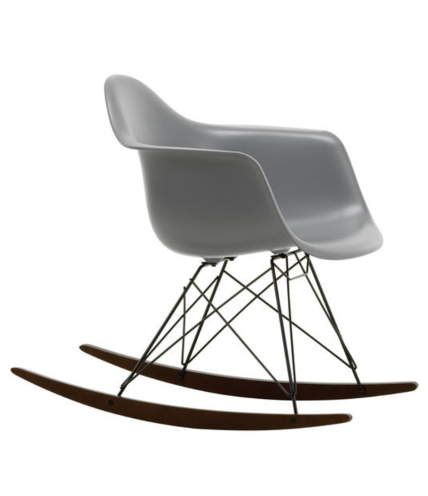 Vitra  Eames Plastic Armchair RE RAR rocking chair dark maple