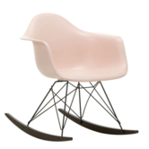 Eames Plastic Armchair RE RAR rocking chair dark maple