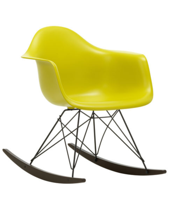 Vitra  Eames Plastic Armchair RE RAR rocking chair dark maple