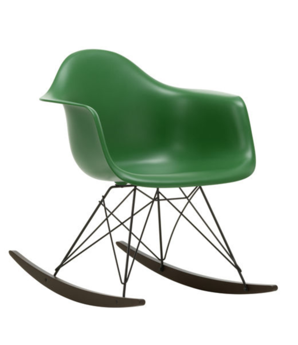 Vitra  Eames Plastic Armchair RE RAR rocking chair dark maple
