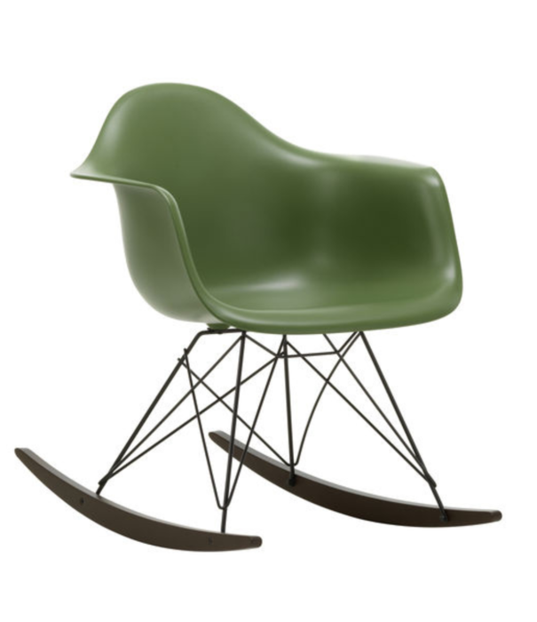 Vitra  Eames Plastic Armchair RE RAR rocking chair dark maple