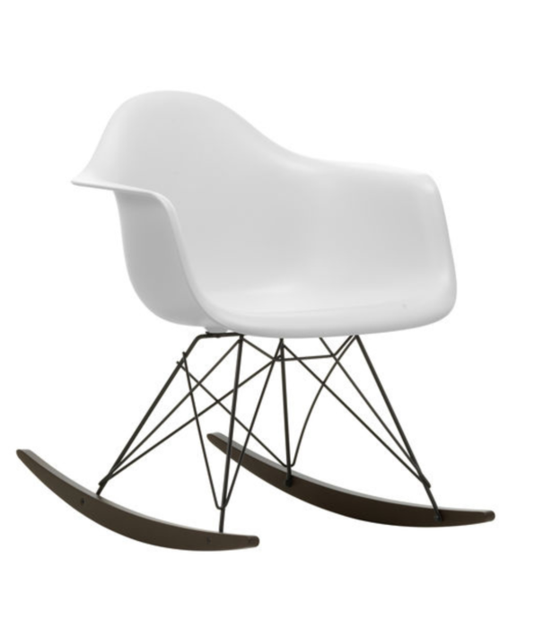 Vitra  Eames Plastic Armchair RE RAR schommelstoel donker esdoorn