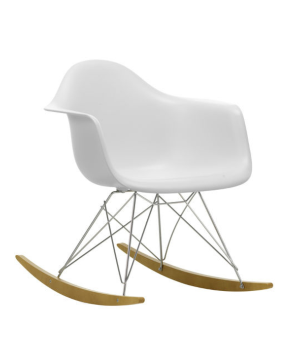 Vitra  Eames Plastic Armchair RE RAR rocking chair golden maple