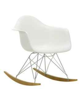 Vitra Eames Plastic RAR Rocking Chair, maple gold base