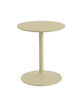 Muuto - Soft Side Table beige-groen laminaat Ø41 / H48