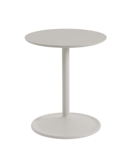 Muuto - Soft Side Table grey linoleum, grey Ø41 / H48