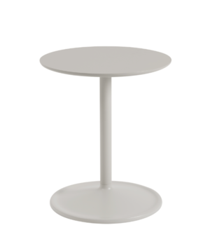 Soft Side Table grey linoleum, grey Ø41 / H48