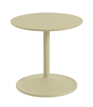 Soft Side Table beige green laminate Ø41 / H40