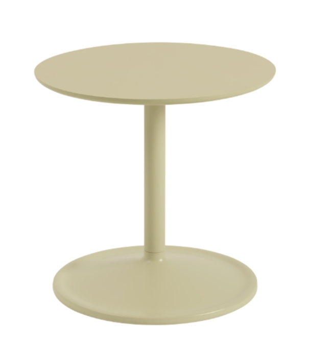Muuto  Muuto - Soft Side Table beige green laminate Ø41 / H40