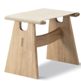 Model 6402, Seto Stool oak, canvas