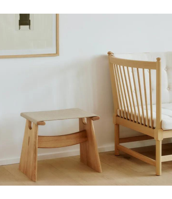 Fredericia  Model 6402, Seto Stool oak, canvas