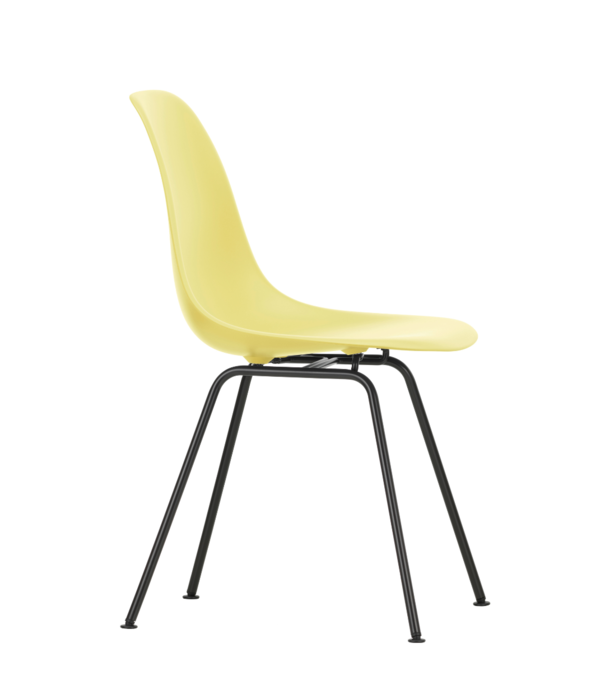 Vitra  DSX Plastic  Side Chair,  black  tube base