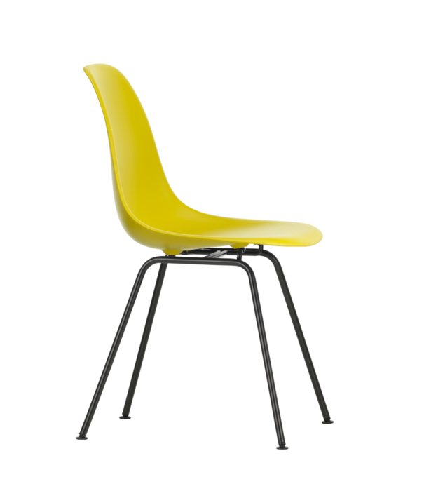 Vitra  DSX Plastic  Side Chair,  black  tube base