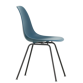 Vitra Eames DSX Plastic Stoel, zwart tube onderstel