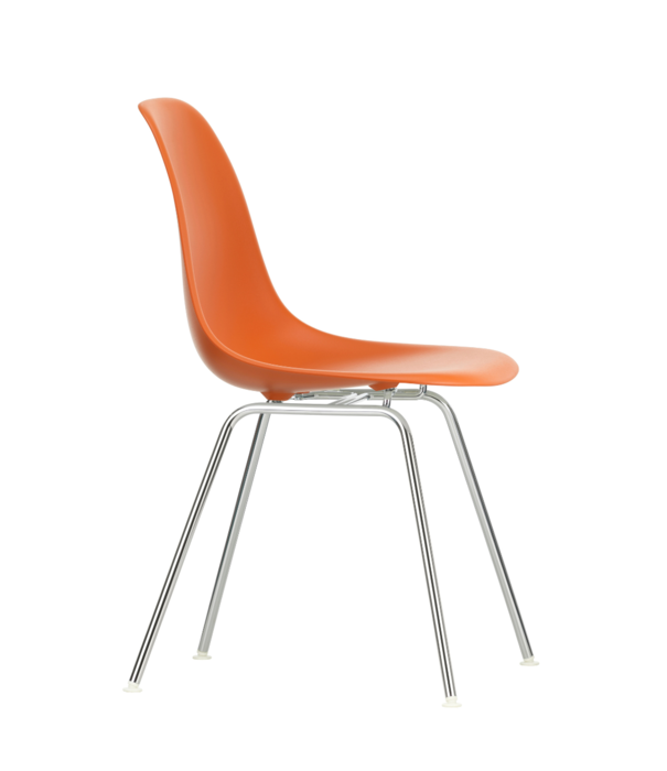 Vitra   Eames DSX Plastic Stoel, chrome tube onderstel