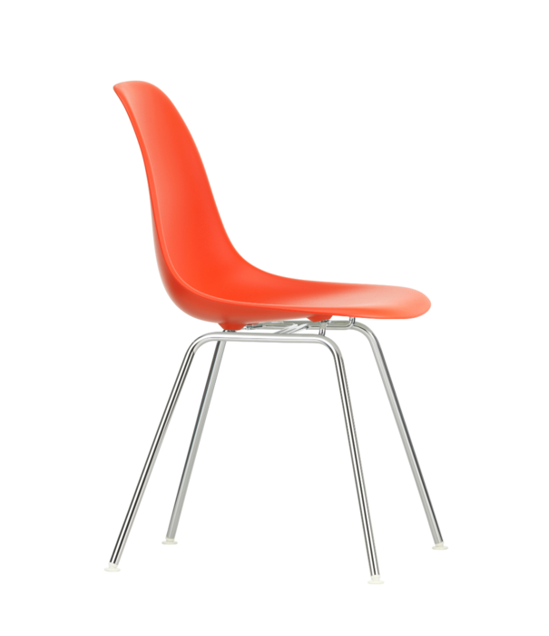 Vitra   Eames DSX Plastic Stoel, chrome tube onderstel