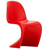 Panton Stoel Klassiek Rood, nieuwe zithoogte