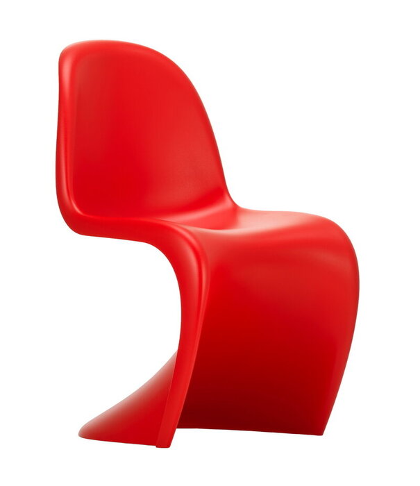 Vitra  Vitra Panton Stoel Klassiek Rood, nieuwe zithoogte