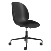 Gubi - Beetle Meeting Stoel hoogte verstelbaar, 4 star swivel met wielen