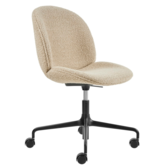 Beetle Meeting Chair height adjustable, upholstered, swivel with wheels