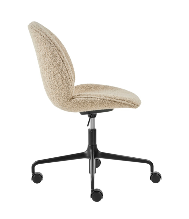 Gubi  Beetle Meeting Chair height adjustable, upholstered, swivel with wheels