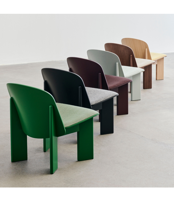 Hay  Hay - Chisel lounge chair eucalyptus, front Metaphor 023