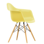Vitra Eames DAW Plastic Stoel met arm, esdoorn goud onderstel