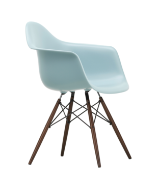 Vitra Eames DAW Dining Armchair,  dark maple base