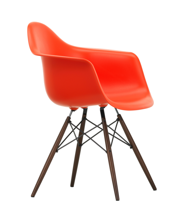 Vitra  Eames DAW Armchair,  dark maple base