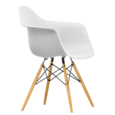 Eames DAW Dining Armchair DAW,  maple gold base