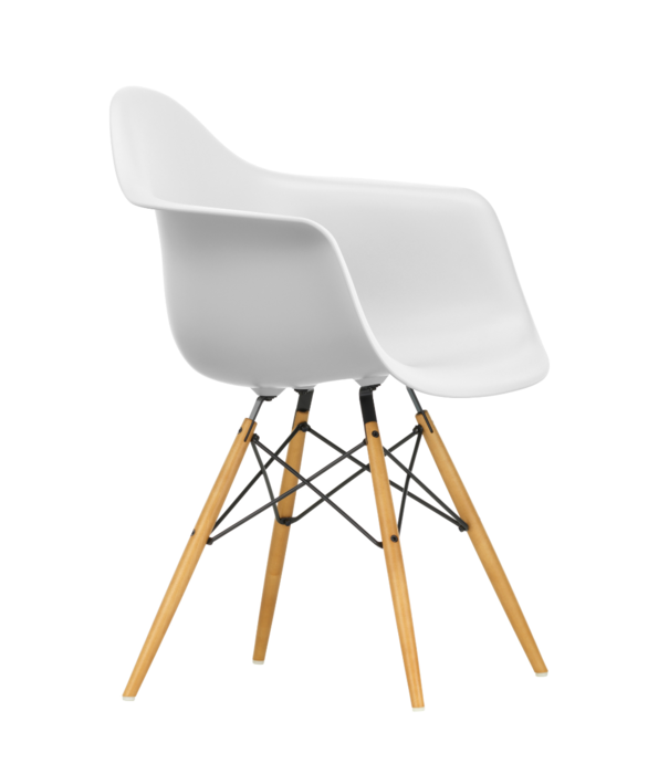 Vitra  Vitra Eames DAW Plastic Armchair DAW,  maple gold base
