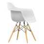 Vitra Eames DAW Plastic Armchair DAW,  maple gold base