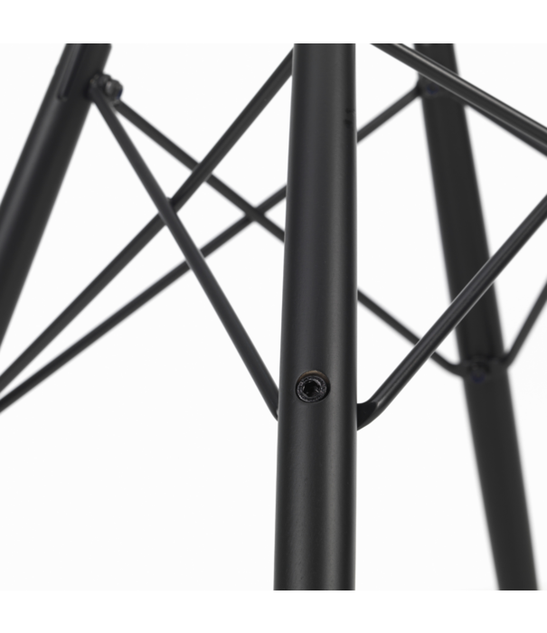 Vitra  Eames DAW Eetkamerstoel met arm, zwart esdoorn onderstel