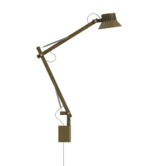 Dedicate wall lamp S2 short arm brown green