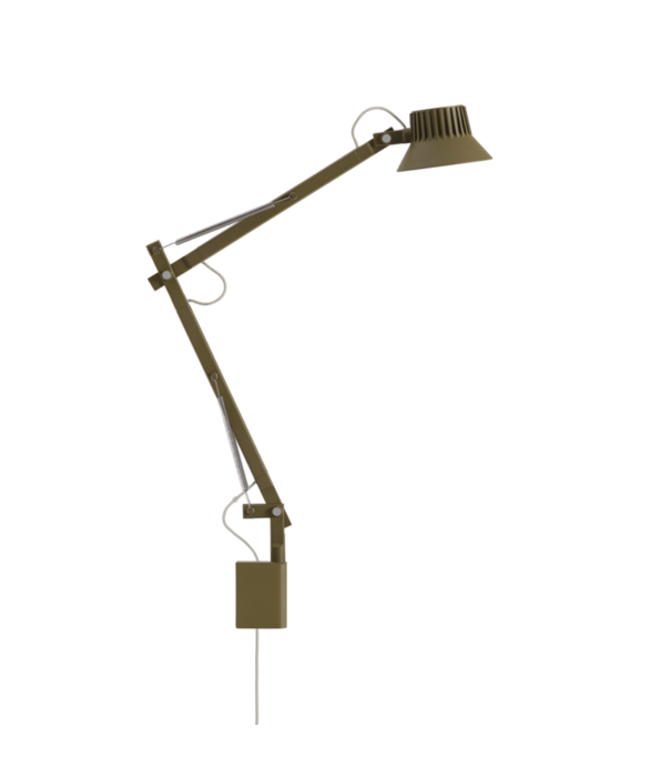 Muuto  Muuto Dedicate wall lamp S2 short arm brown green