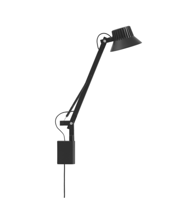 Muuto  Muuto - Dedicate wandlamp S1 short arm zwart