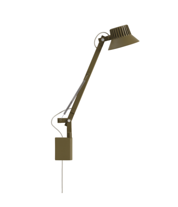 Muuto  Muuto - Dedicate wall lamp S1 short arm brown green