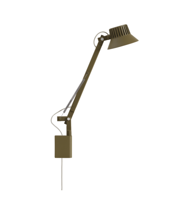 Muuto  Muuto Dedicate wandlamp S1 short arm brown green