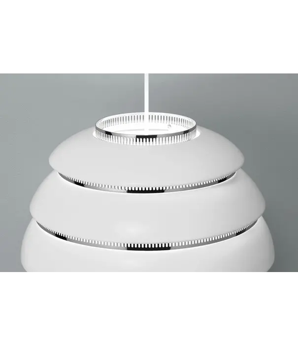 Artek  A331 Pendant Lamp white, chrome "Beehive"