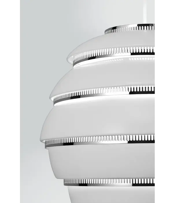 Artek  A331 Pendant Lamp white, chrome "Beehive"