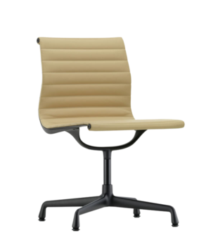 Vitra - Aluminium Chair EA 101 leder, niet draaibaar