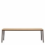 Vitra Plate Dining Table solid oak, black base