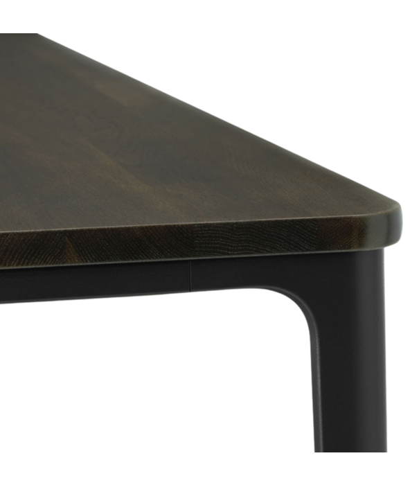 Vitra  Plate Eettafel massief donker eiken, basic dark