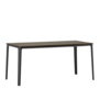 Vitra - Plate Dining Table solid dark stained oak, base black