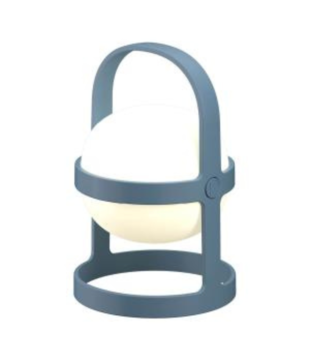Soft Spot Solar Circular Lamp Sky Blue 25cm