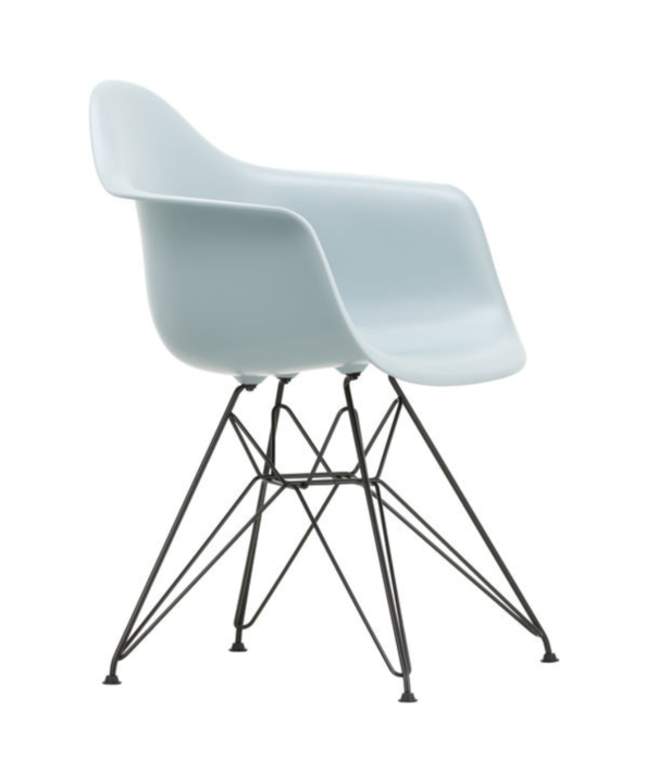 Vitra  Vitra Eames DAR Eetkamerstoel met arm,  zwart onderstel