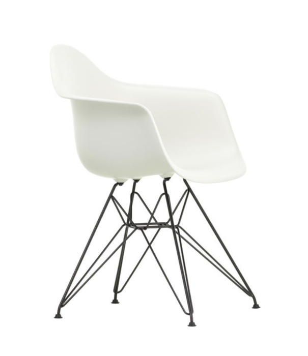 Vitra  Vitra - Eames Plastic Armchair RE DAR draadonderstel zwart