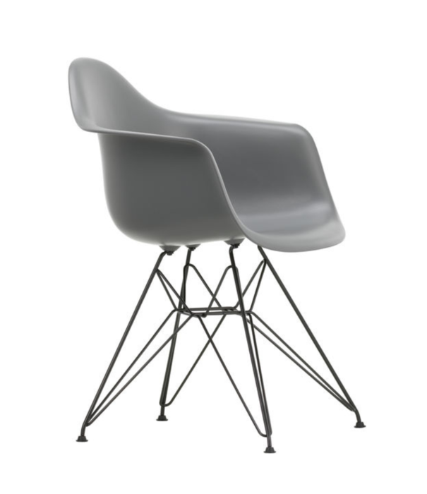 Vitra  Vitra - Eames Plastic Armchair RE DAR draadonderstel zwart